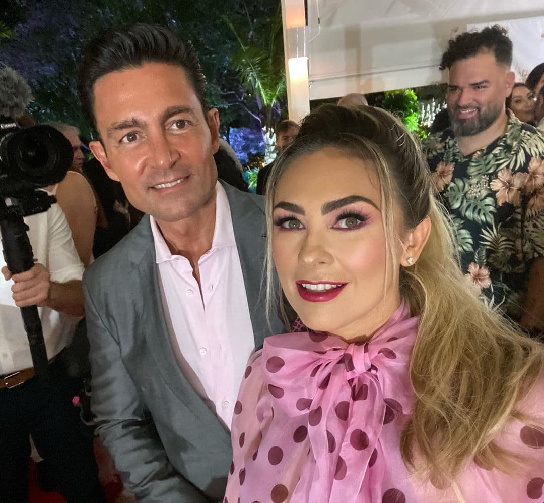 Aracely Arámbula y Fernando Colunga se reencuentraron el Cana Dorada Festival, en República Dominicana.