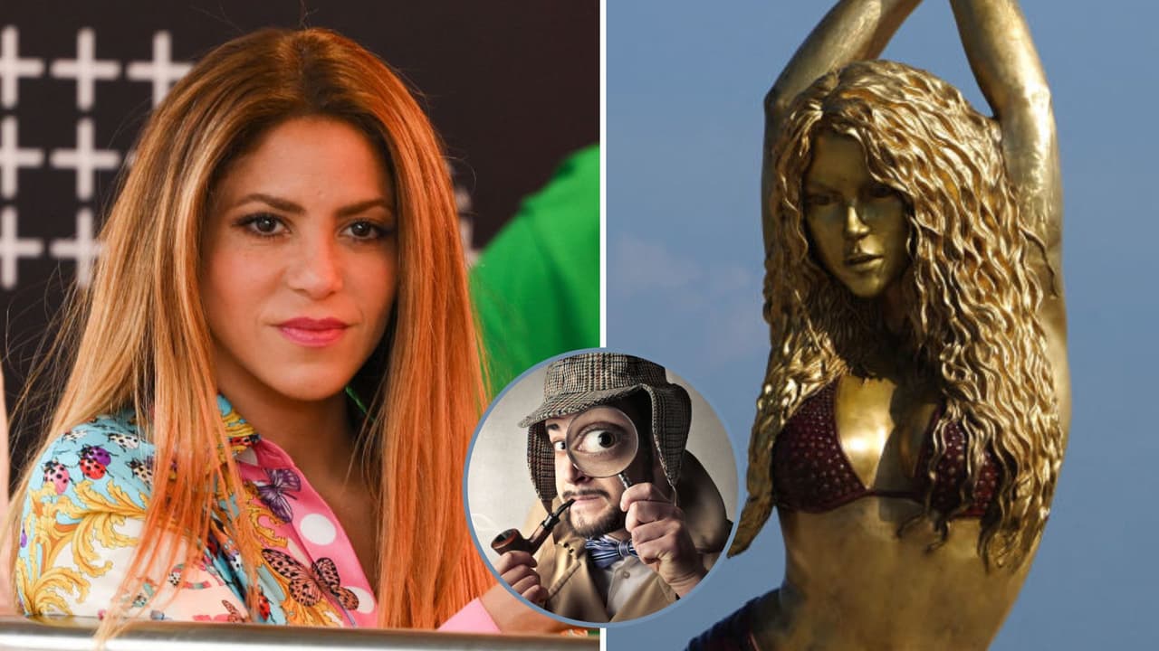Internautas encuentran un error en la estatua de Shakira y exigen que lo arreglen