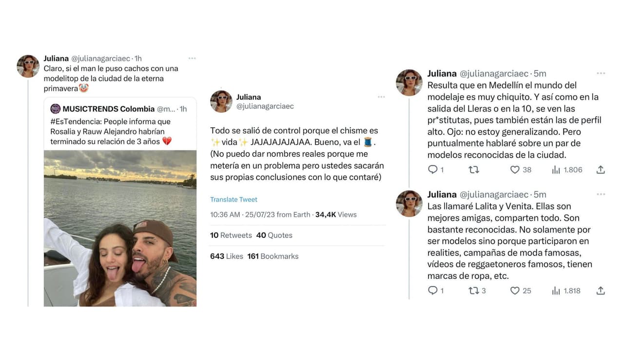 Rauw Alejandro le habría sido infiel a Rosalía.