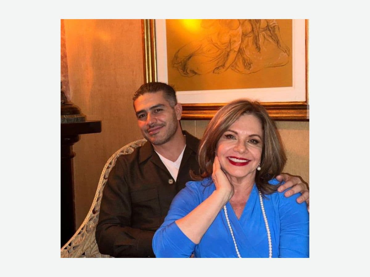 María Sorté presume encuentro con su hijo, Omar García Harfuch.