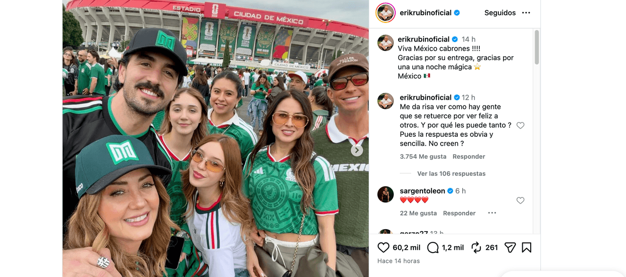 Erik Rubín, por fin, publica fotos de su novia junto a sus hijas, Andrea Legarreta y su pareja: impacta con fuerte mensaje