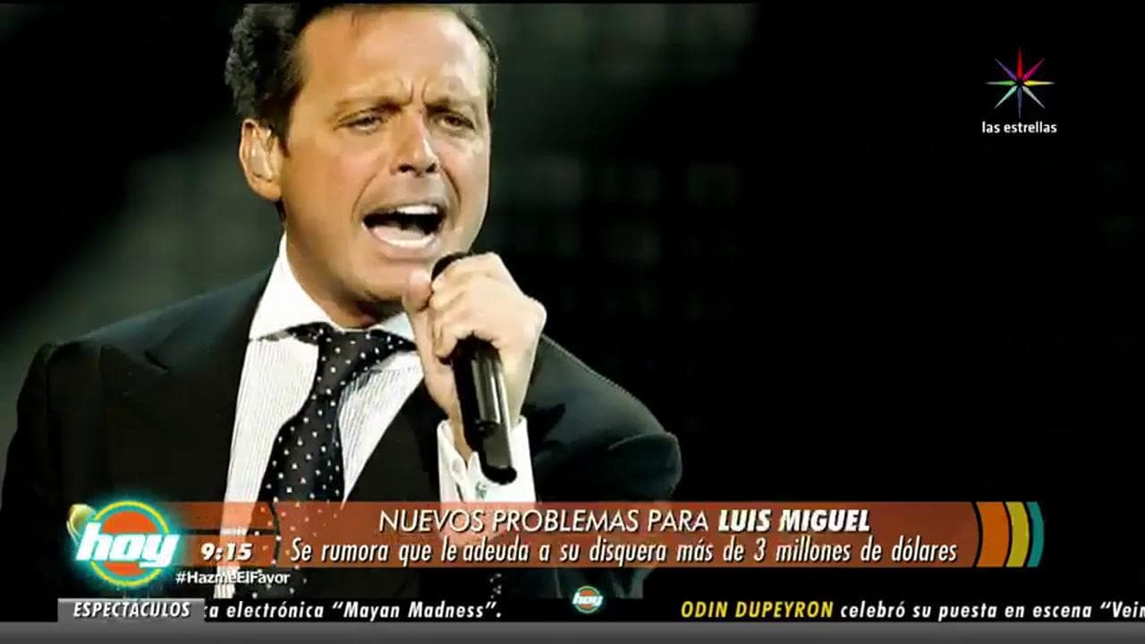 Al parecer Luis Miguel adeuda tres millones de dólares
