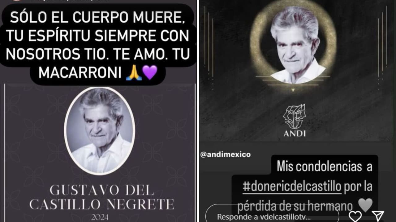 Verónica del Castillo despide a su tío.