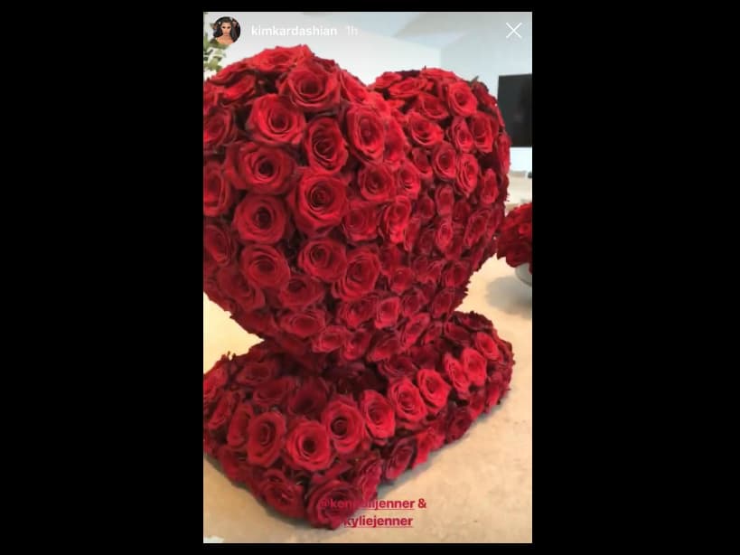 Arreglos florales de las hermanas Jenner para Kim
