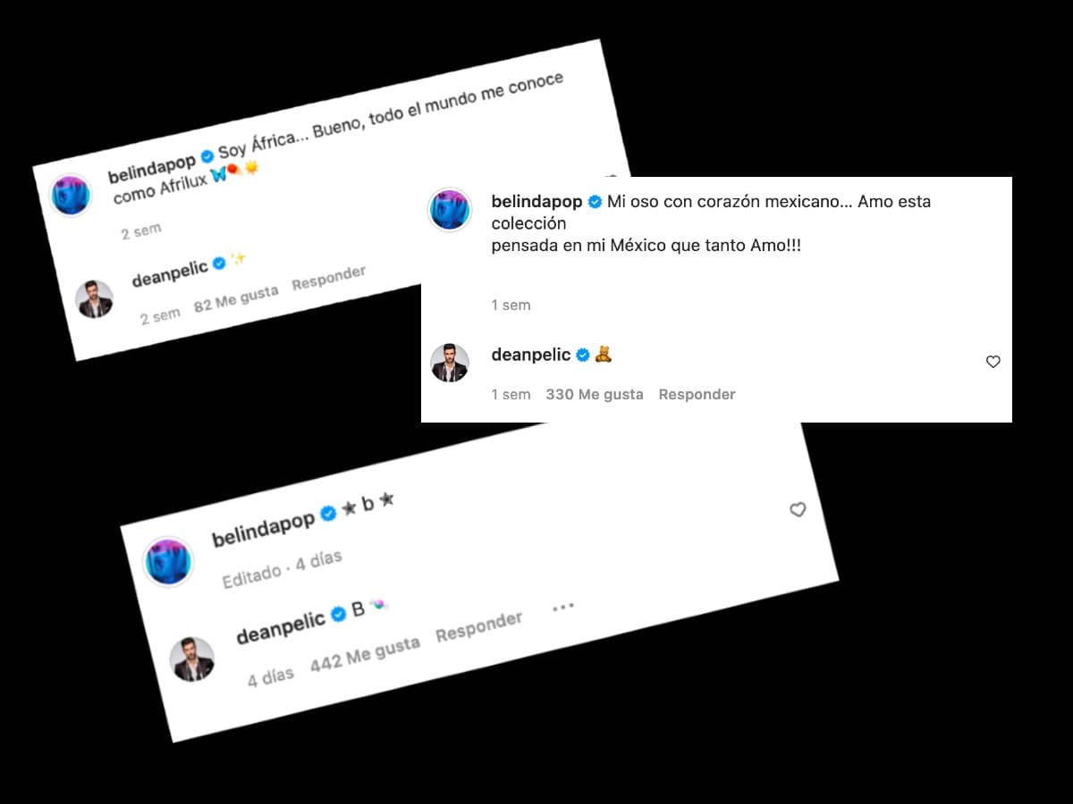 Dean Pelic no ha dejado de reaccionar a las fotografías de Belinda.