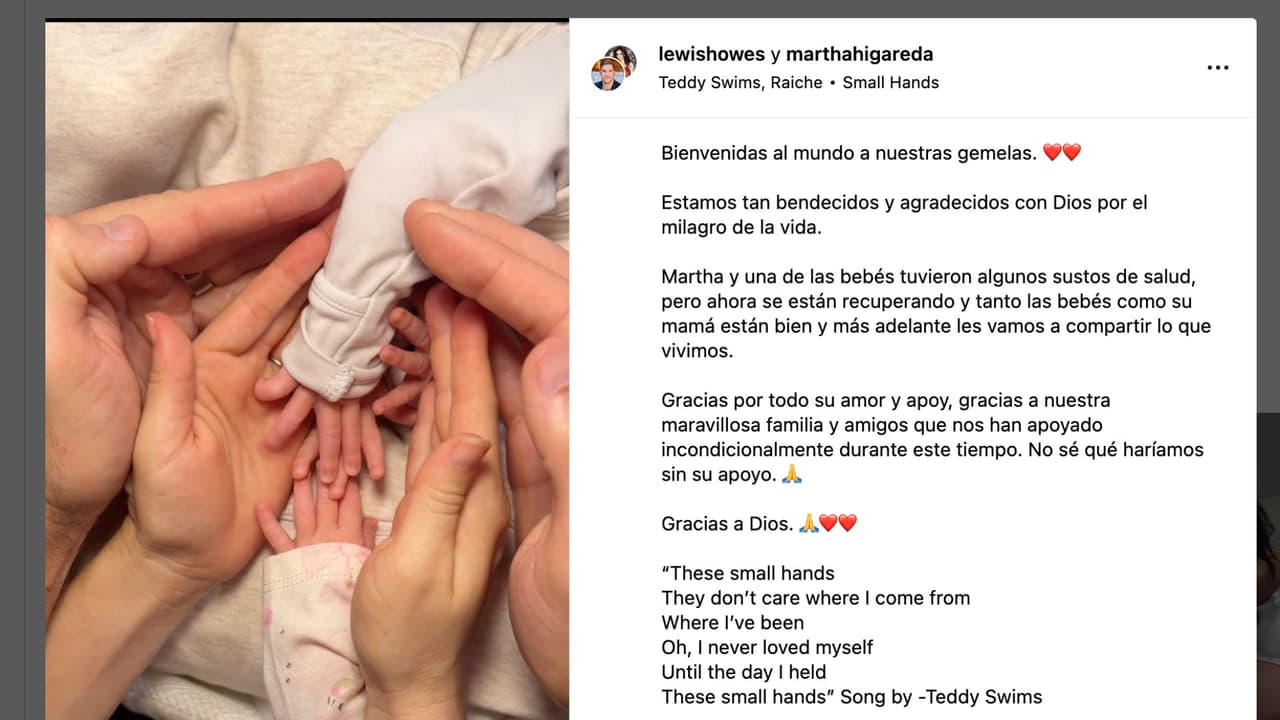 Martha Higareda y Lewis Howes anuncian el nacimiento de sus bebés.