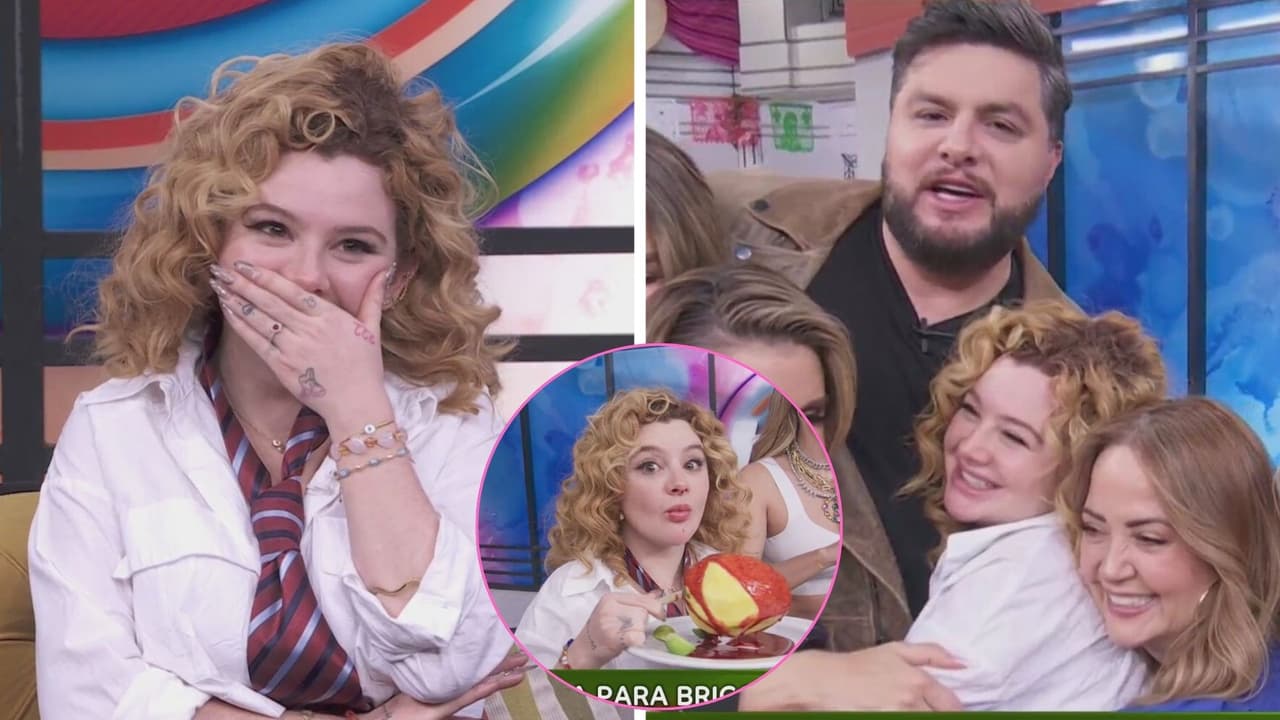 Briggitte llega a 'Hoy' para hablar de ‘La Casa de los Famosos’... ¡Y hasta le regalaron mangos!