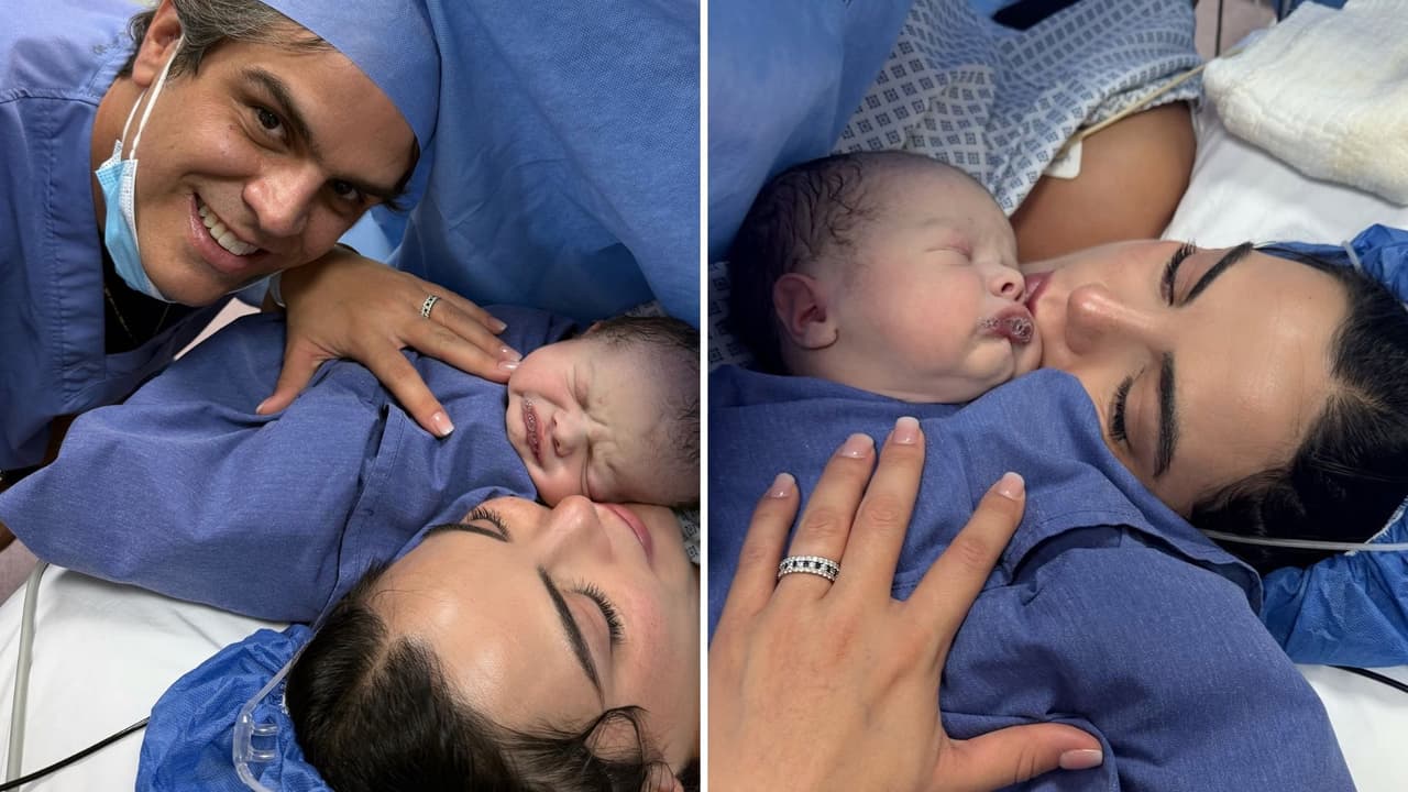 Nace Santiago, el bebé de Ximena Navarrete.