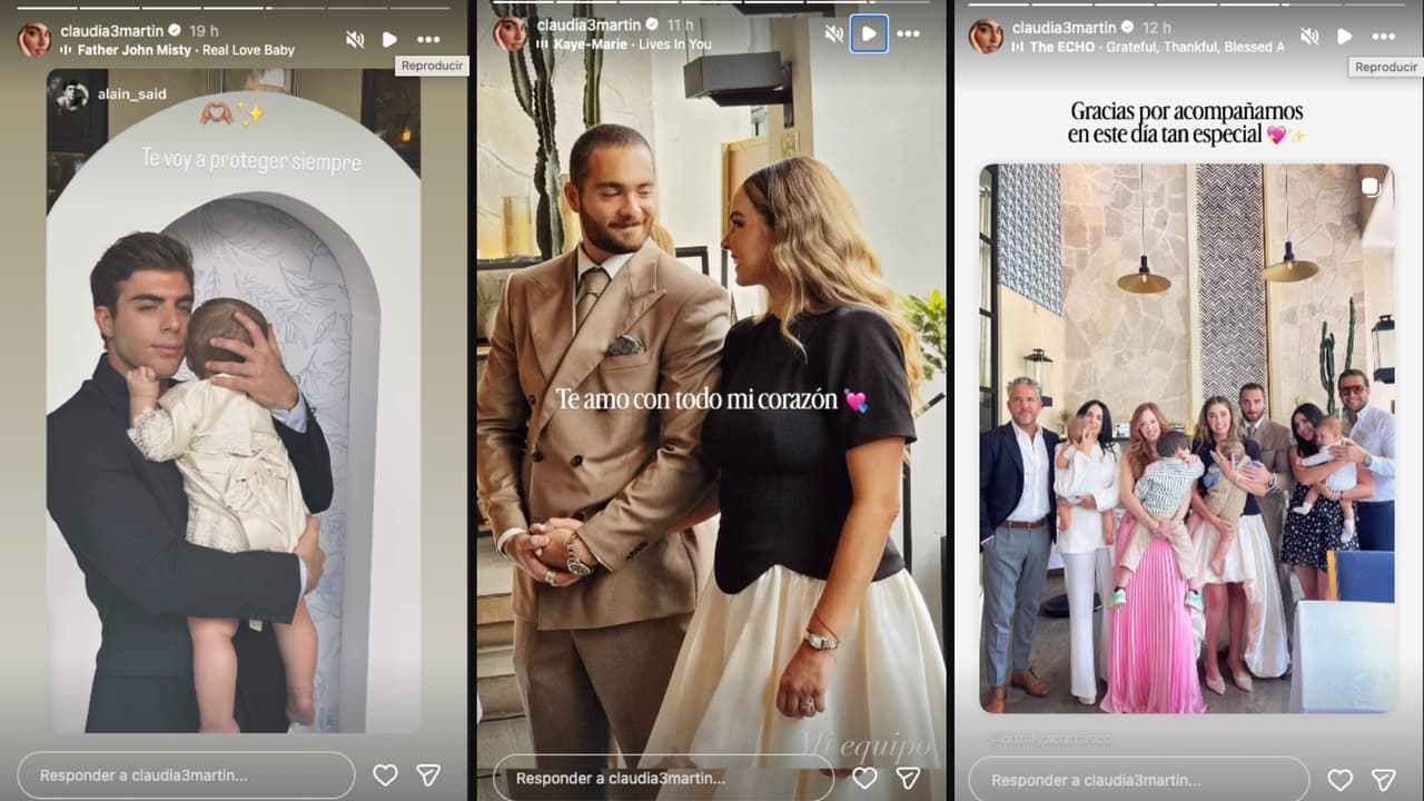 Los hermanos de Claudia Martín y Carlos Said son los padrinos de Máximo
