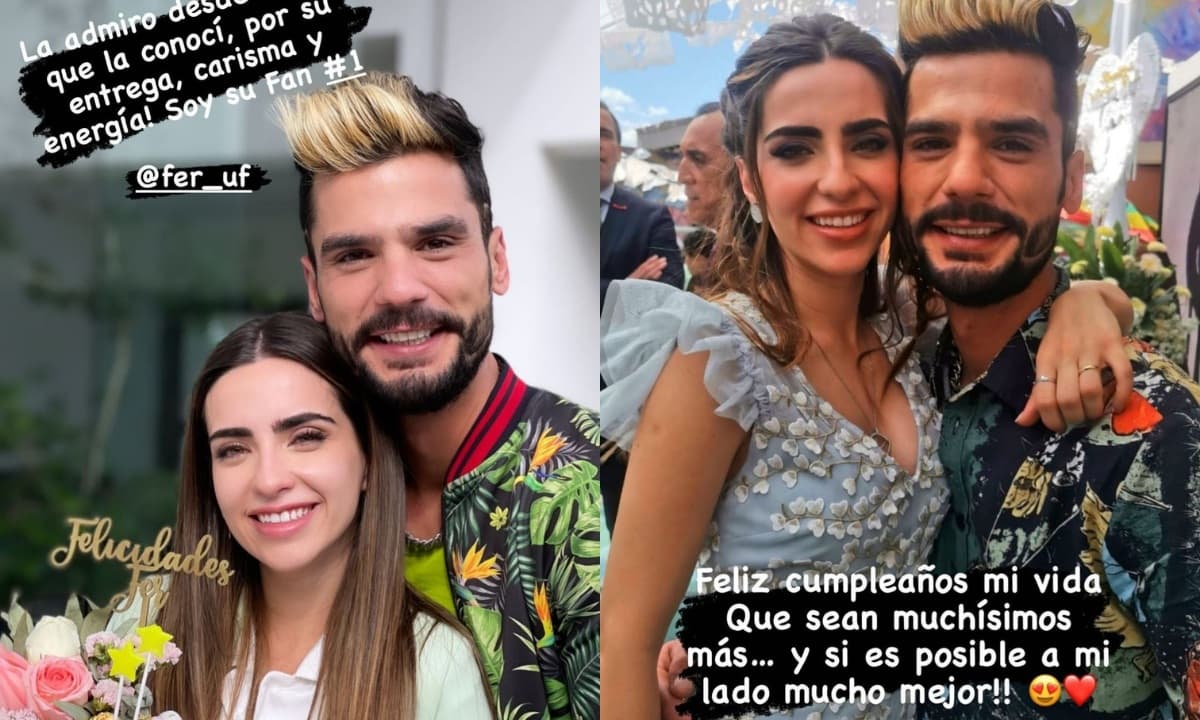 El actor acompañó las imágenes con tiernos mensajes de felicitación