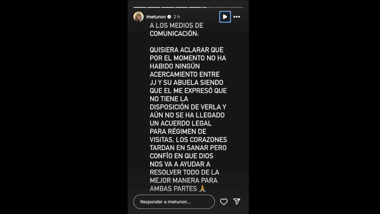 Imelda Tuñón asegura que su hijo no desea ver a Maribel Guardia