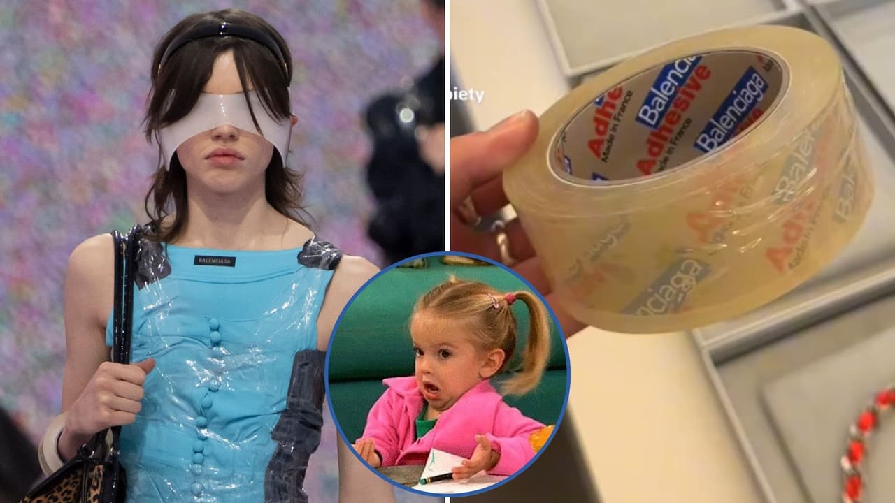 Balenciaga lanza pulsera de cinta adhesiva: internautas se burlan con memes