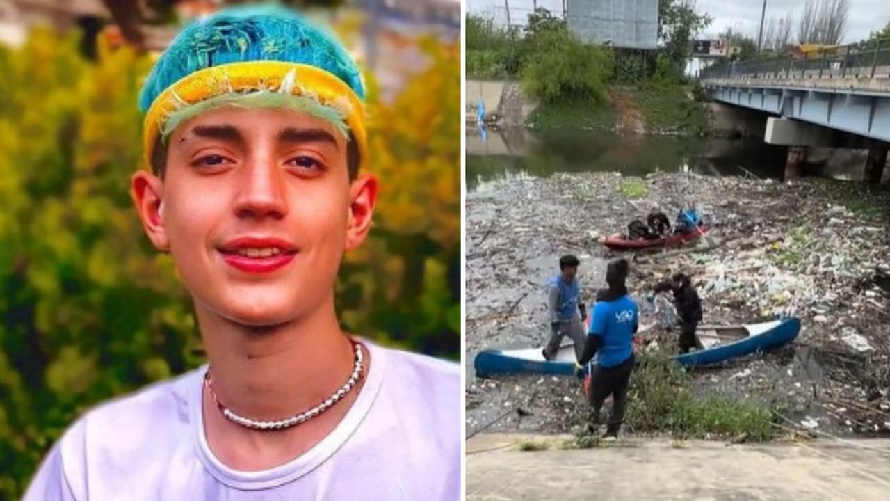 TikToker limpió el río más sucio de su país: mostró el proceso y el resultado impactó en redes