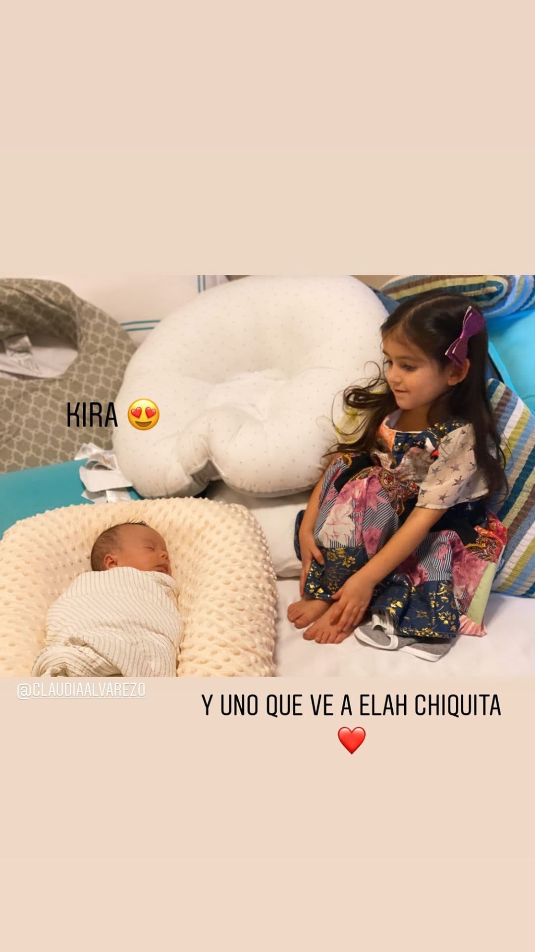 Claudia Álvarez mostro quién es la primera amiga de su hija Kira