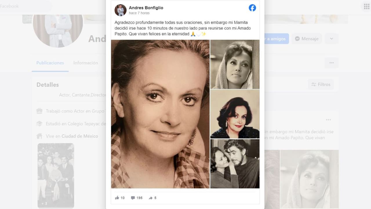 Muere actriz de Rubí, María Eugenia Ríos.