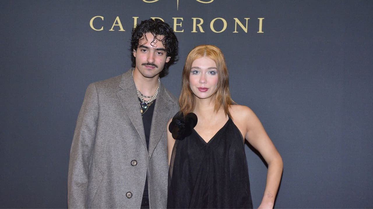 Sebastián Poza y Roberta Damián en su primera aparición pública como novios.