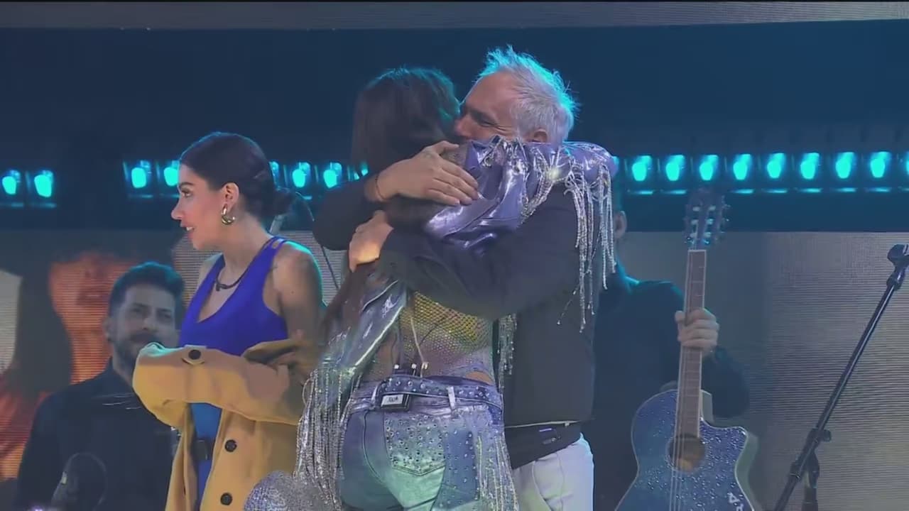 Así fue el reencuentro de 'Pancho López' y 'Laurita'.