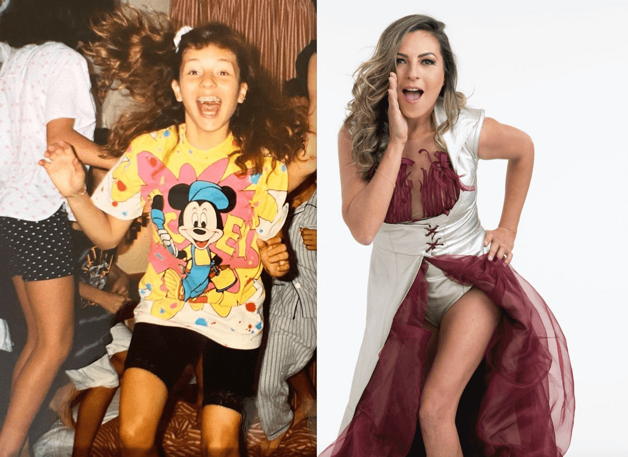 Así se veía Mariana Ochoa, quien interpreta a 'Thaís' en 1989, desde entonces ya disfrutaba lo que más le gusta hacer: cantar.