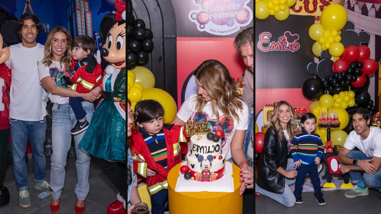 Andy Escalona adelanta la fiesta de cumpleaños de su hijo Emilio