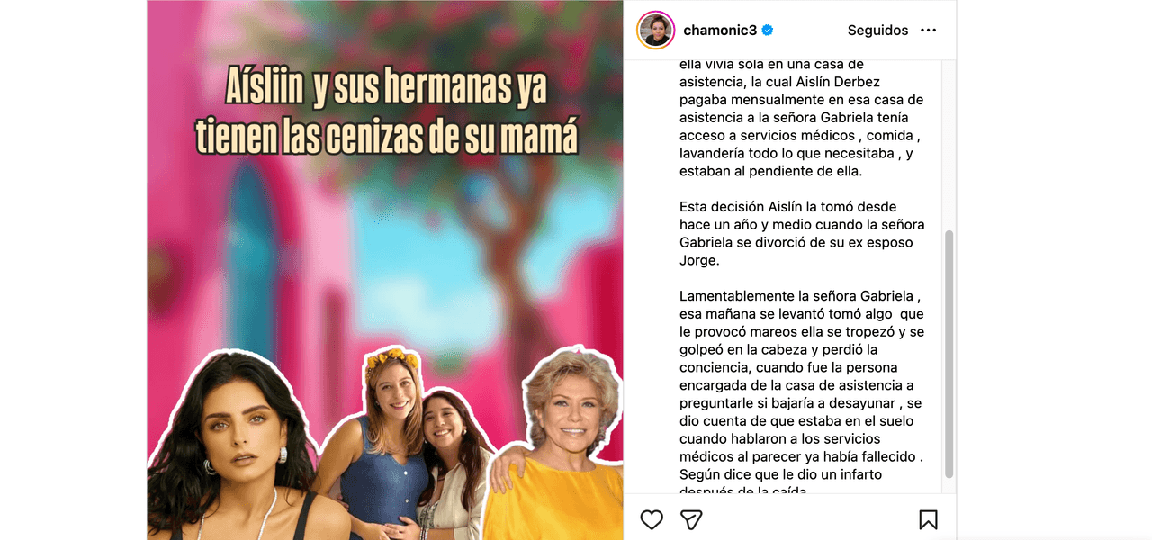 Revelan cómo hallaron sin vida a la mamá de Aislinn Derbez: destapan brutales detalles del fallecimiento