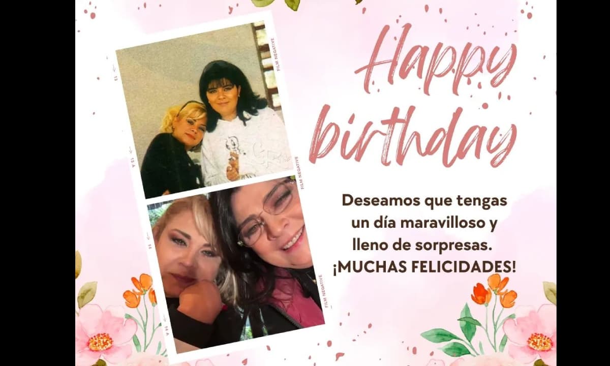 La llamada 'Queen de las telenovelas' recibió amorosos mensajes de sus hermanas