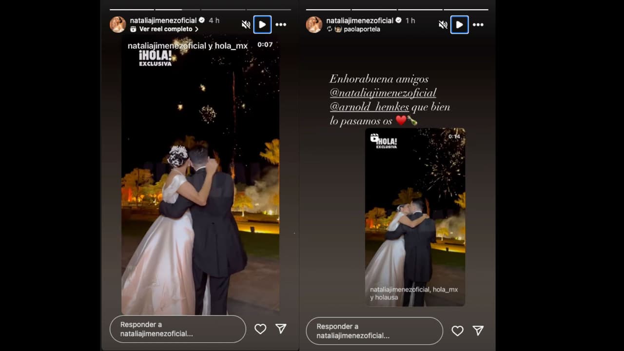 Natalia Jiménez presume el primer vistazo de su boda