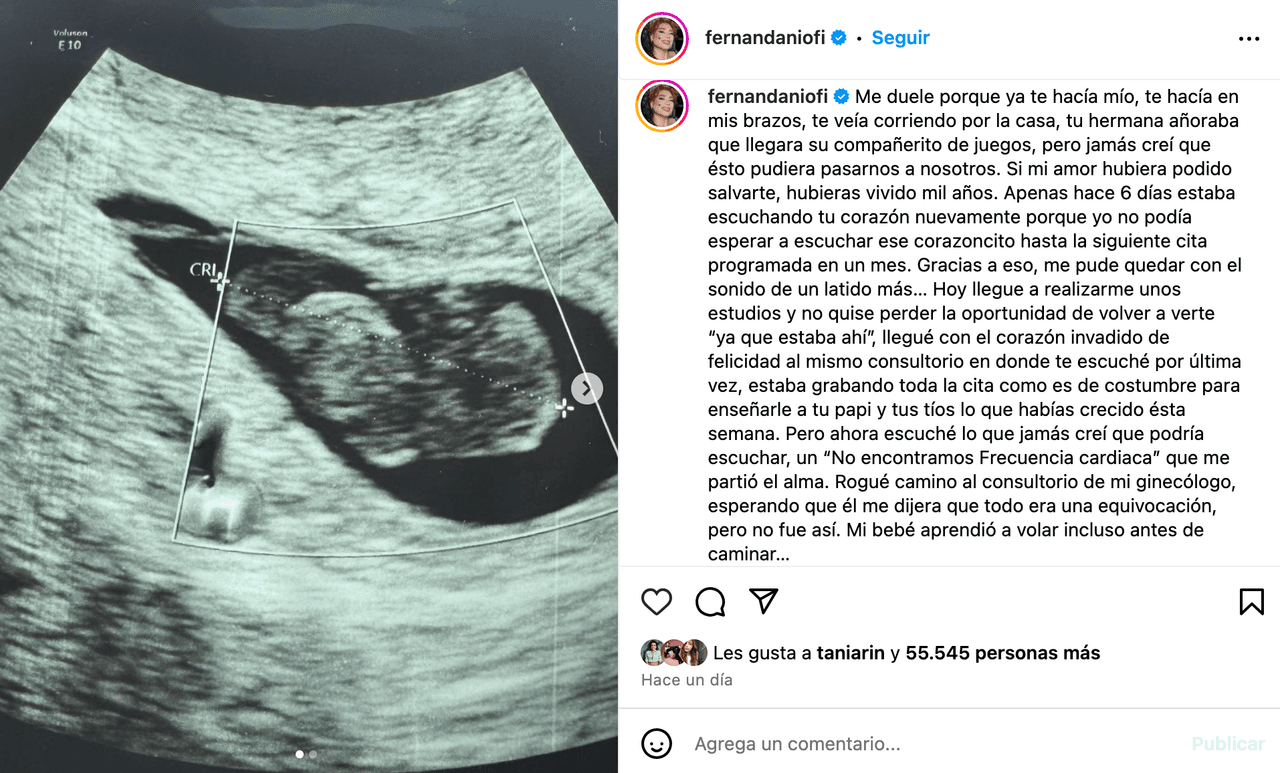 Influencer enfrenta la muerte de su bebé y así lo despide