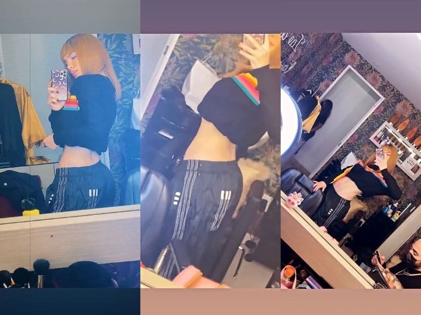 Belinda luce irreconocible con nuevo look; acaba con rumores de embarazo al presumir mini cintura.