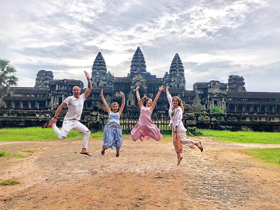 La conductora del programa Hoy visitó Japón, Vietman y Camboya acompañada de su esposo Erik Rubín y sus hijas Mía y Nina.