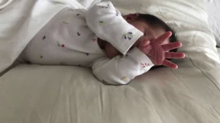 Este es el primer retrato de la pequeña que ya tiene siete meses de vida.