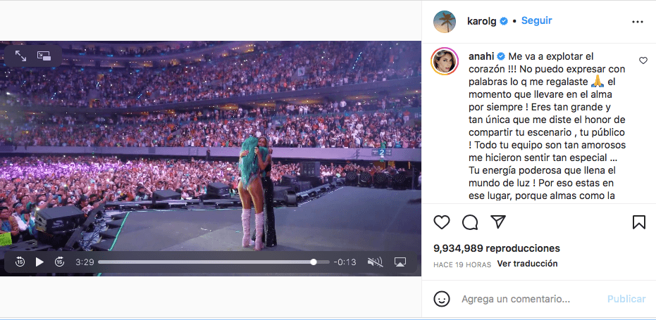 Anahí regresa a los escenarios con Karol G tras 11 años de ausencia