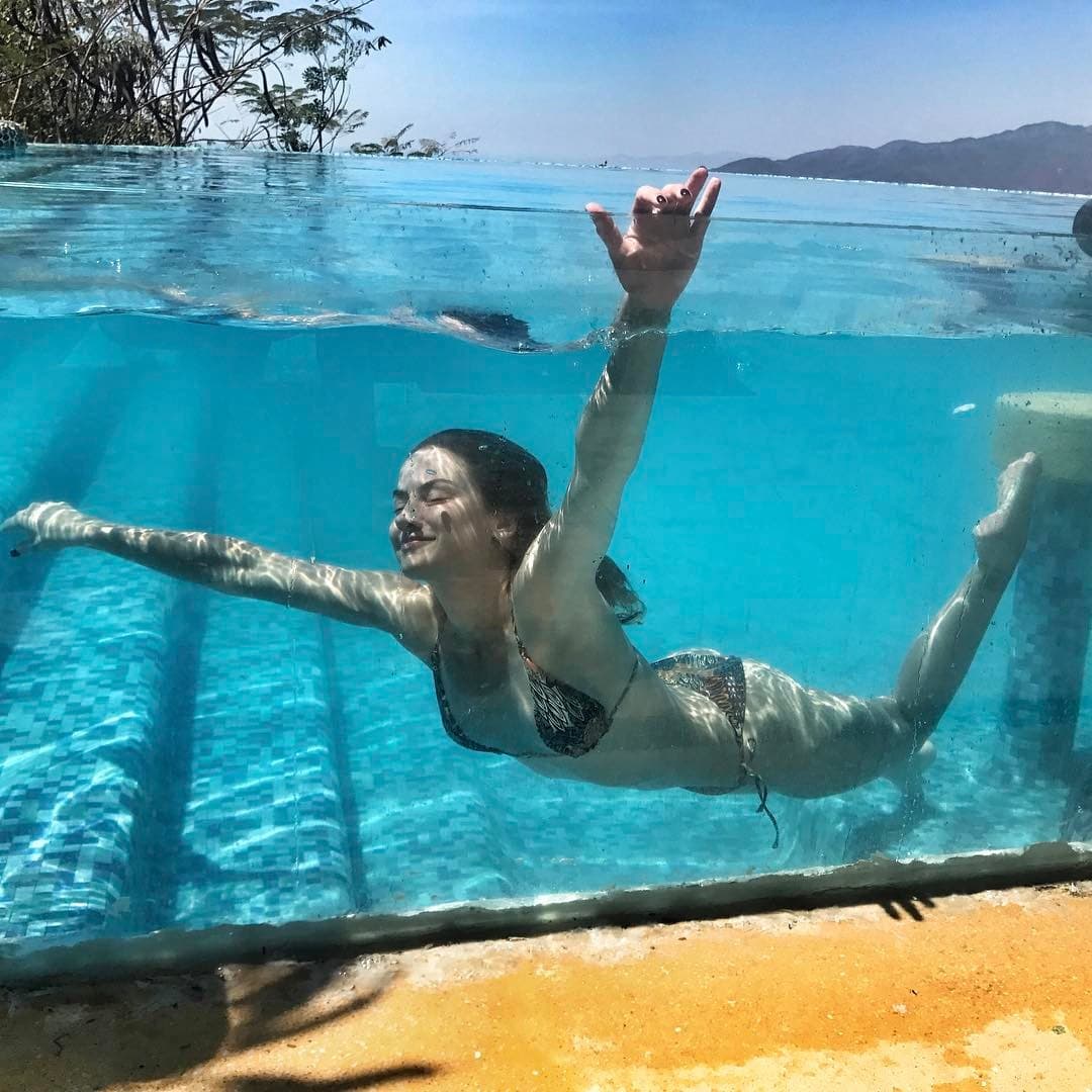 En 2015 posó para una revista de caballeros.