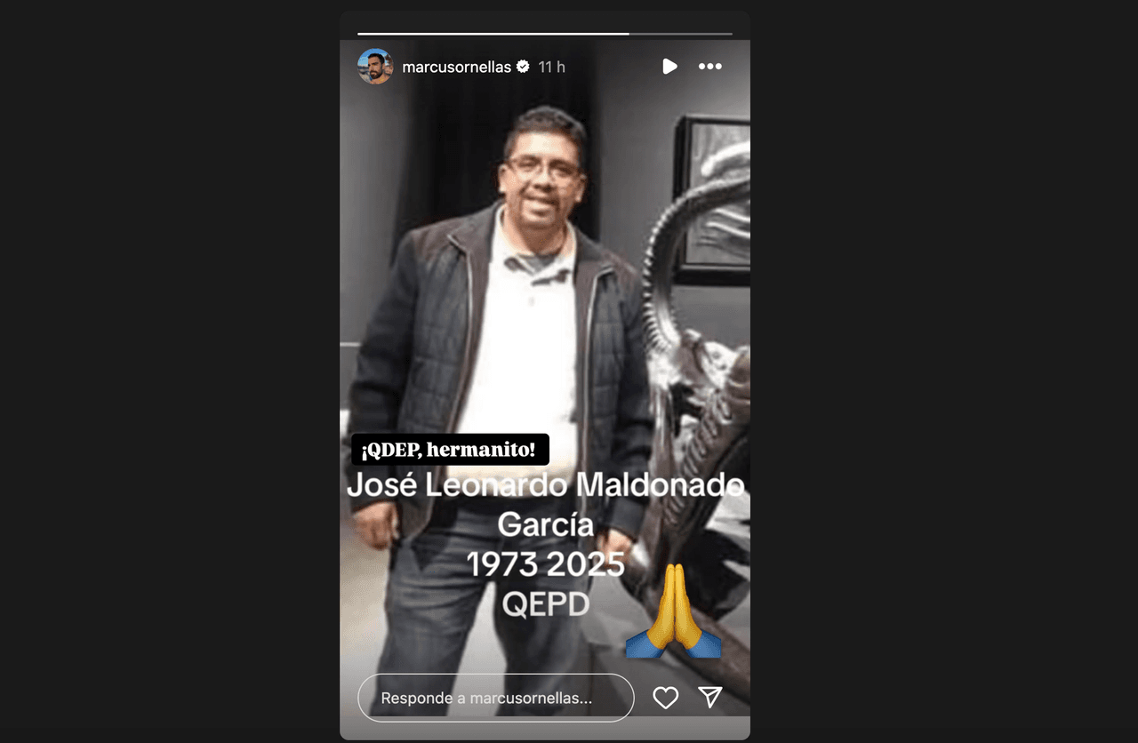 Marcus Ornellas también lamentó la muerte de su ser querido