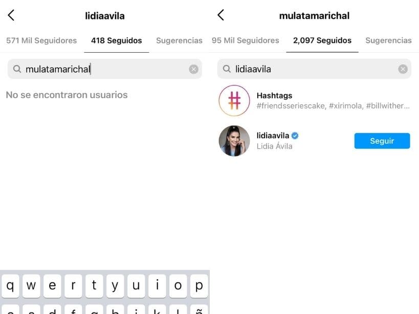 Lidia Ávila deja de seguir a M’Balia en redes, pero 'La Mulata' todavía es su amiga.