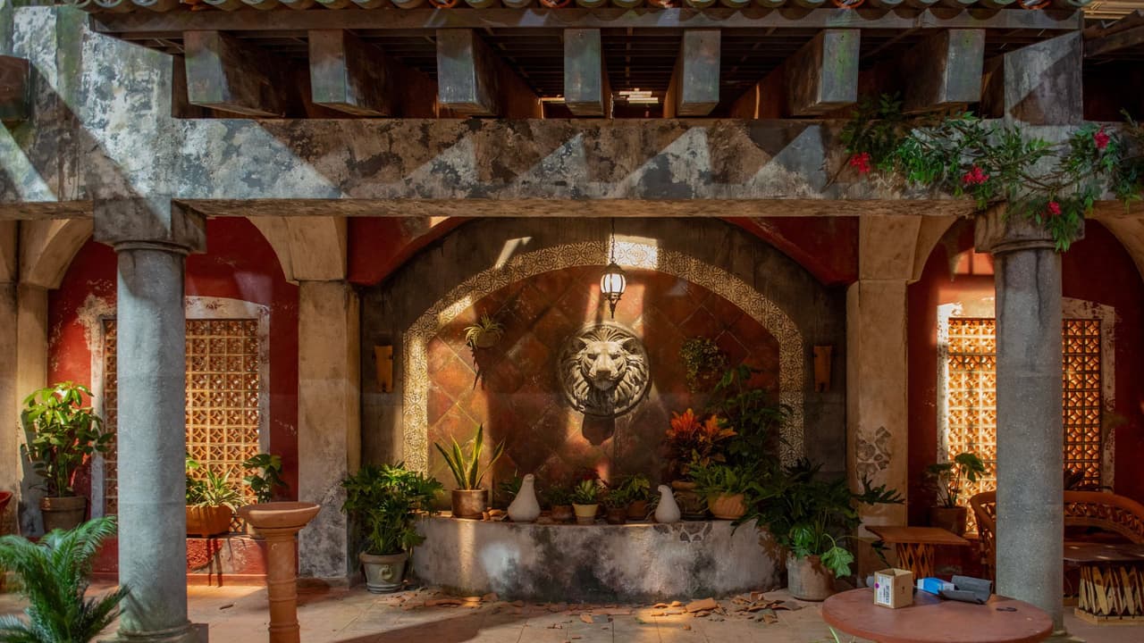 La hacienda cuenta con una arquitectura impresionante y la producción se encargo de vestirla para que luzca perfecta