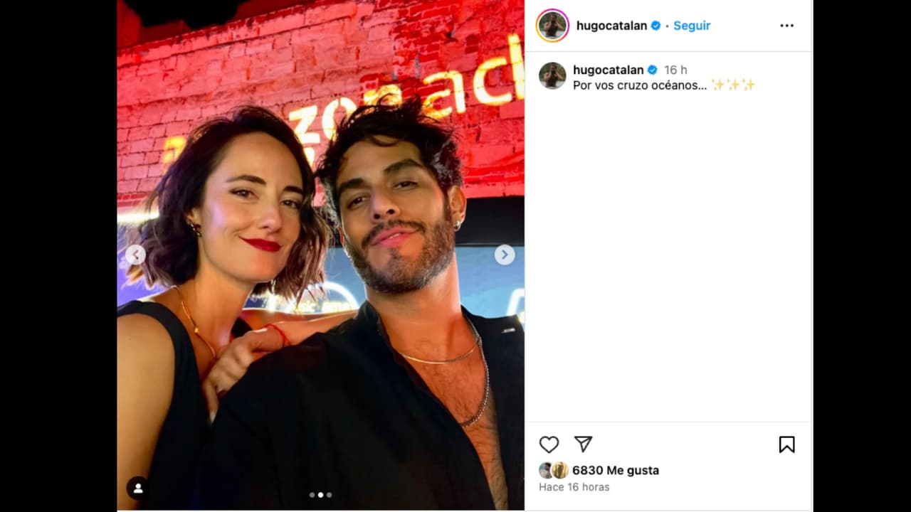 Hugo Catalán comparte imágenes junto a la actriz y conductora Karenina Ivankovic