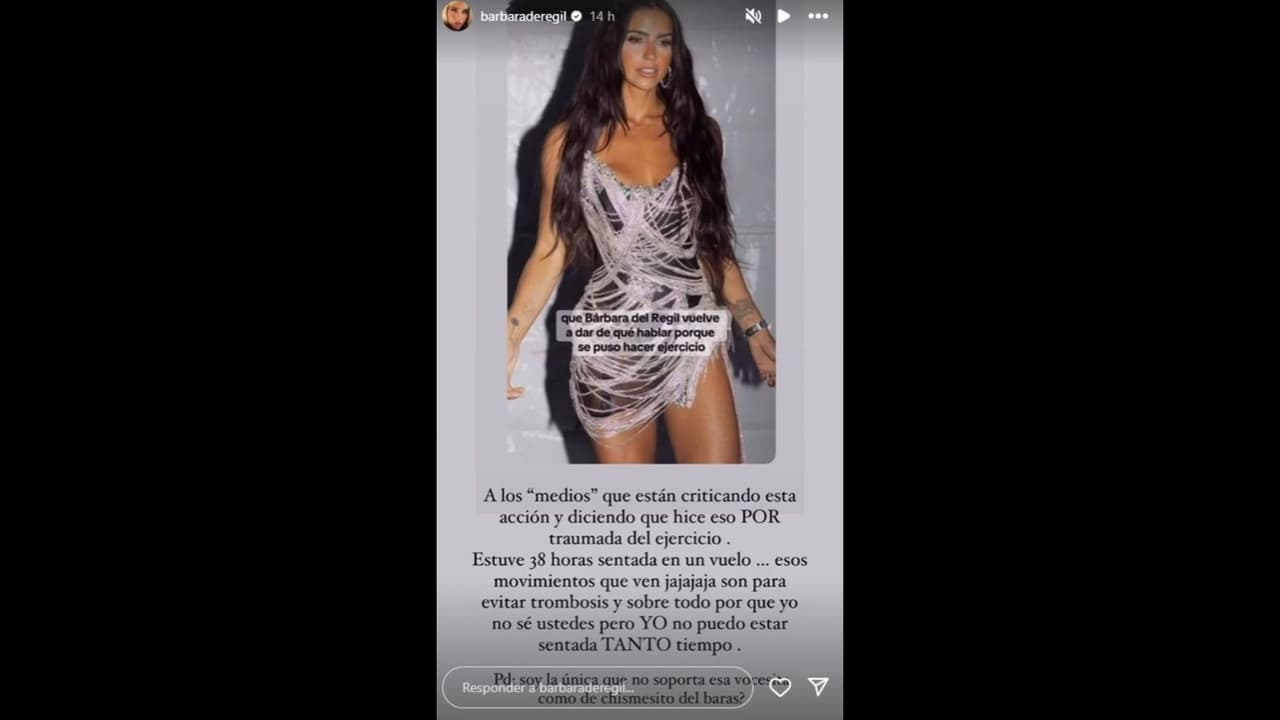A través de Instagram, Bárbara de Regil se defiende de aquellos que la criticaron por hacer ejercicio en un vuelo