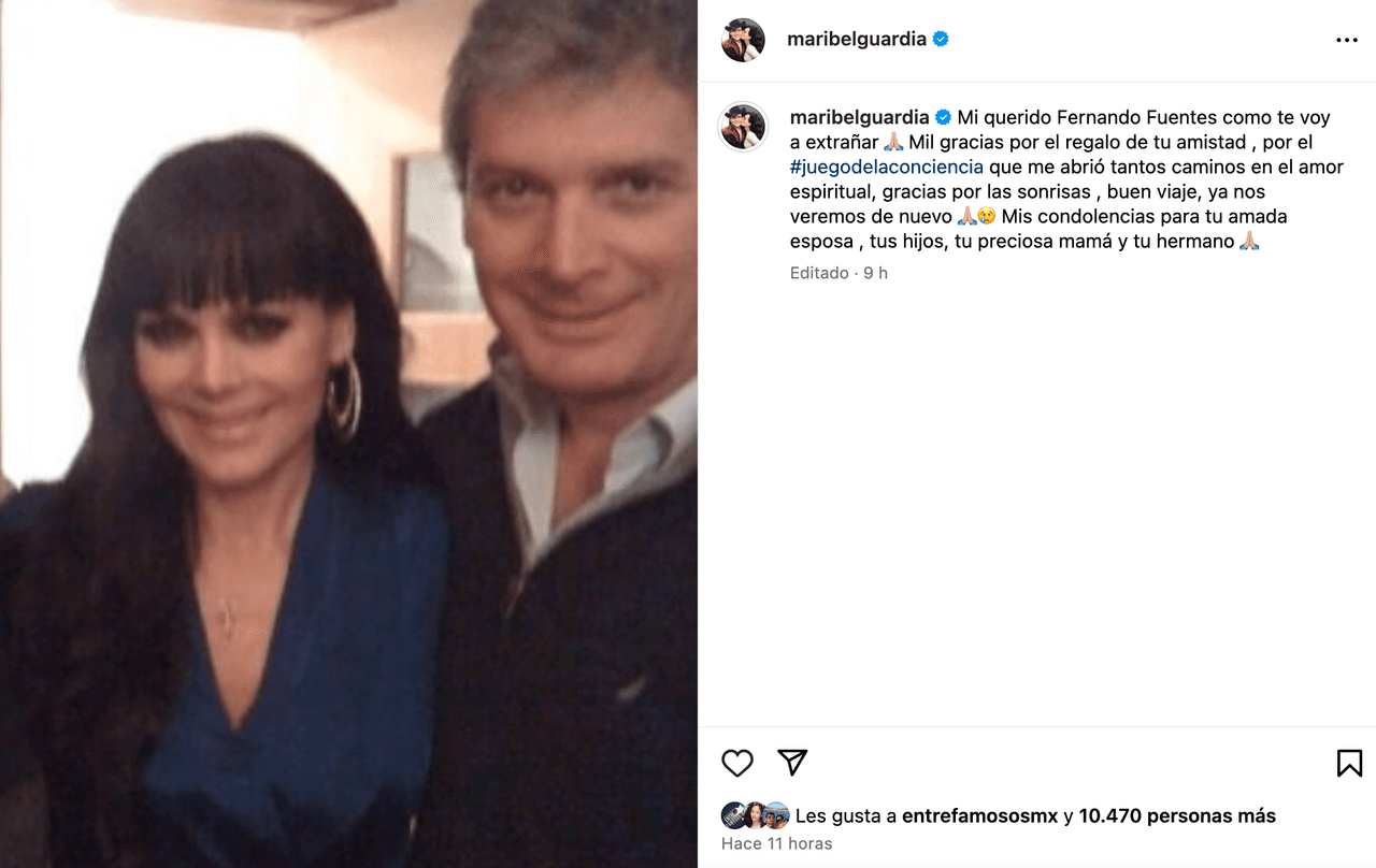 Maribel Guardia sufre muerte de ser querido y así lo despide