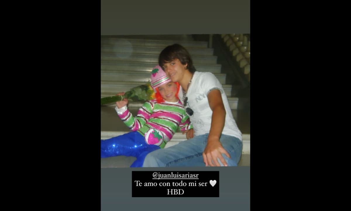 La estrella de telenovelas compartió la foto en su perfil de Instagram