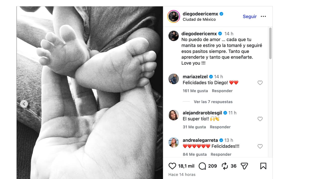 Diego de Erice comparte tienas fotos.