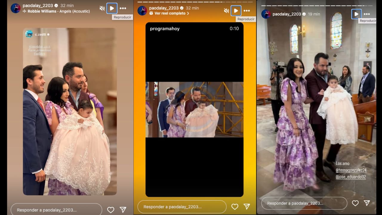 José Eduardo Derbez y Paola Dalay reunieron a sus seres queridos para el bautizo de Tessa