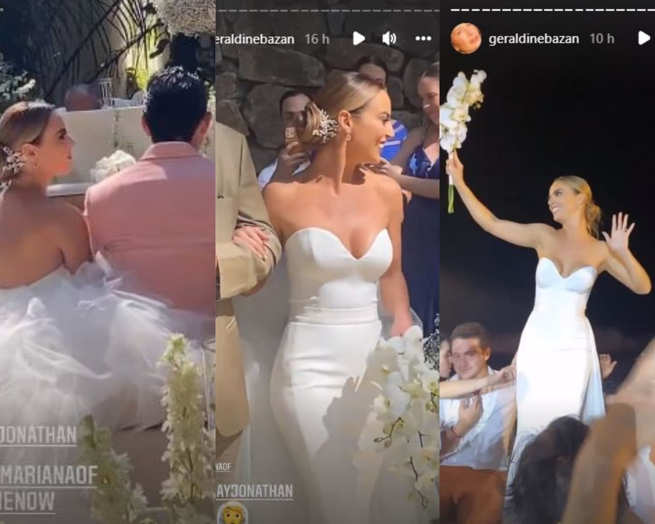 La actriz presumió un bello vestido.