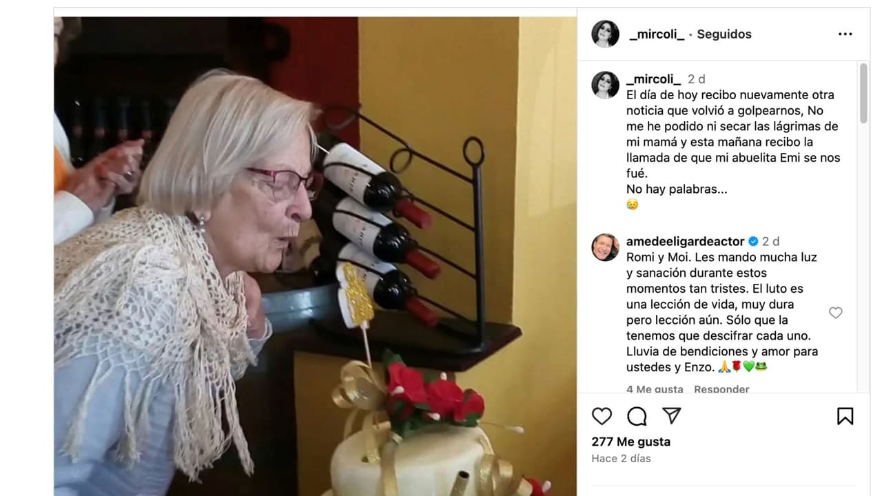 Hija de Dulce está nuevamente de luto: despide a su abuela con doloroso mensaje.