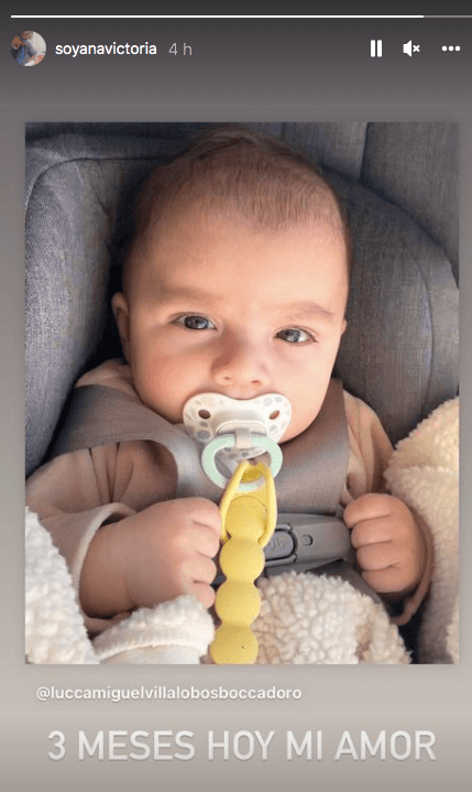 Hija de Diego Verdaguer celebra los tres meses de su bebé