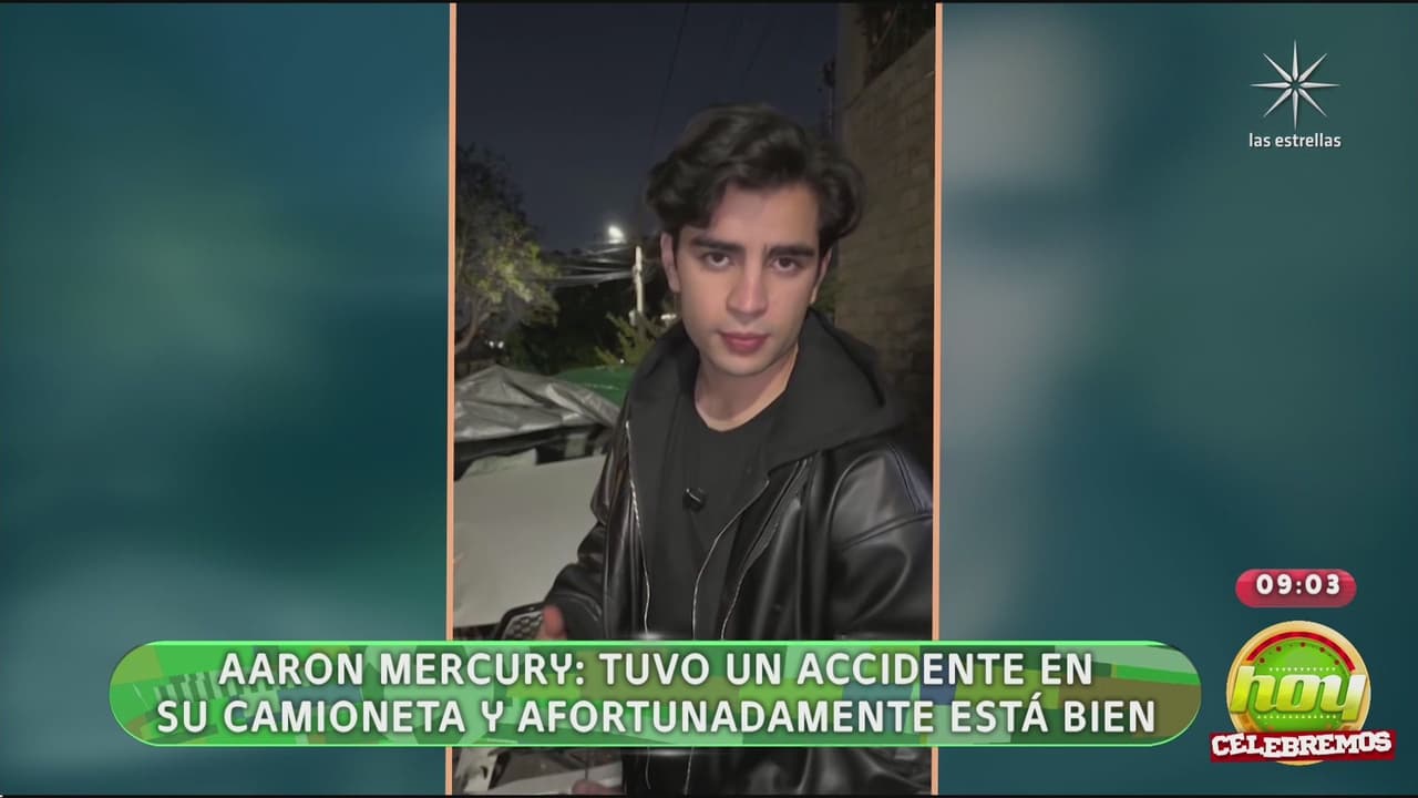 Aarón Mercury sufre accidente.