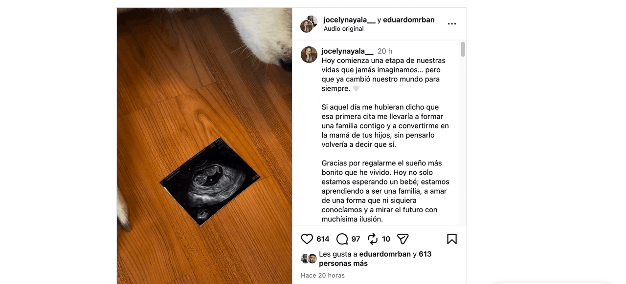 Familia de Eduardo Capetillo crece; anuncian embarazo y publican la primera foto del bebé: “Vamos a ser papás”