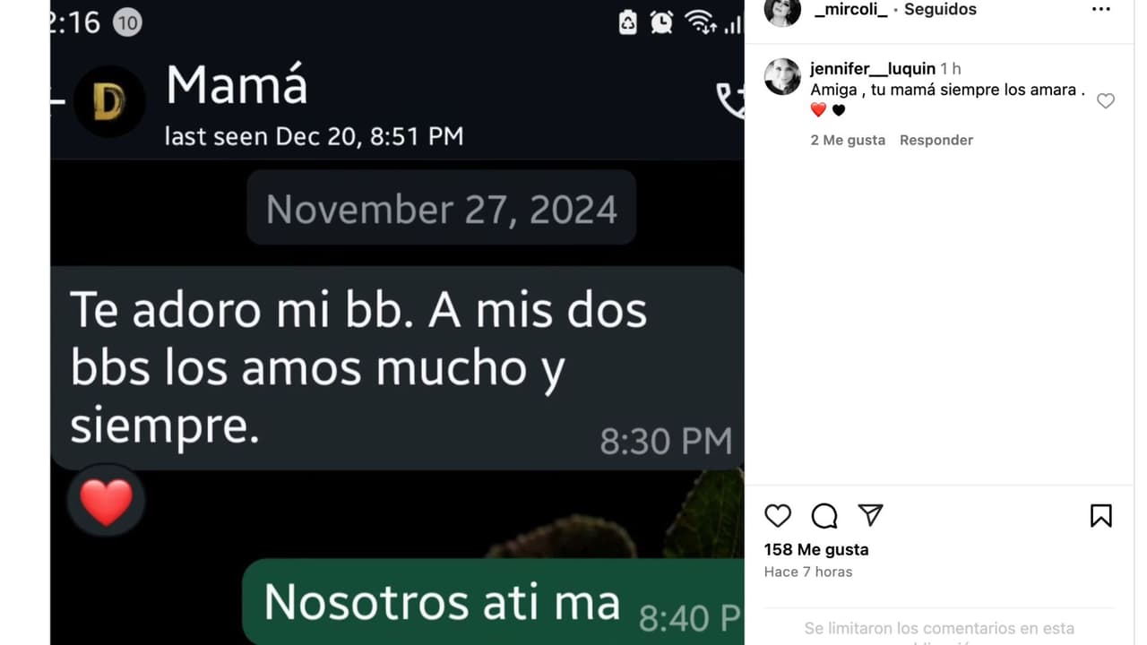 Hija de Dulce no se calla y muestra el último mensajes que le envió la cantante.