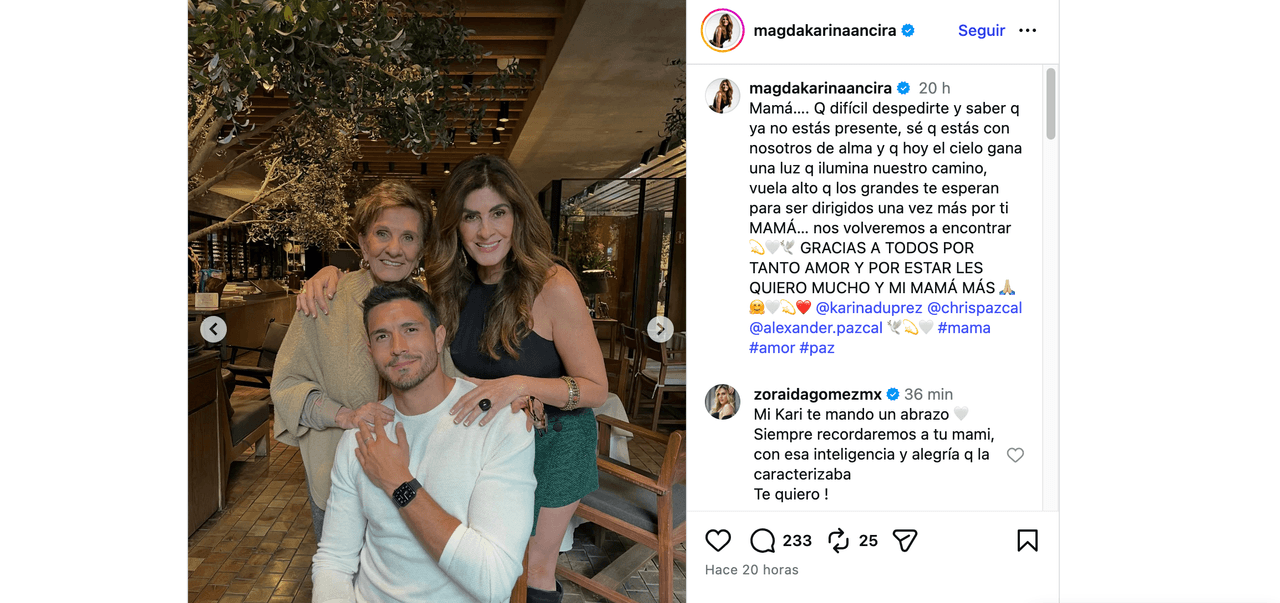 Muere querida actriz de telenovelas de Televisa; su famosa hija la despide devastada y le hace promesa