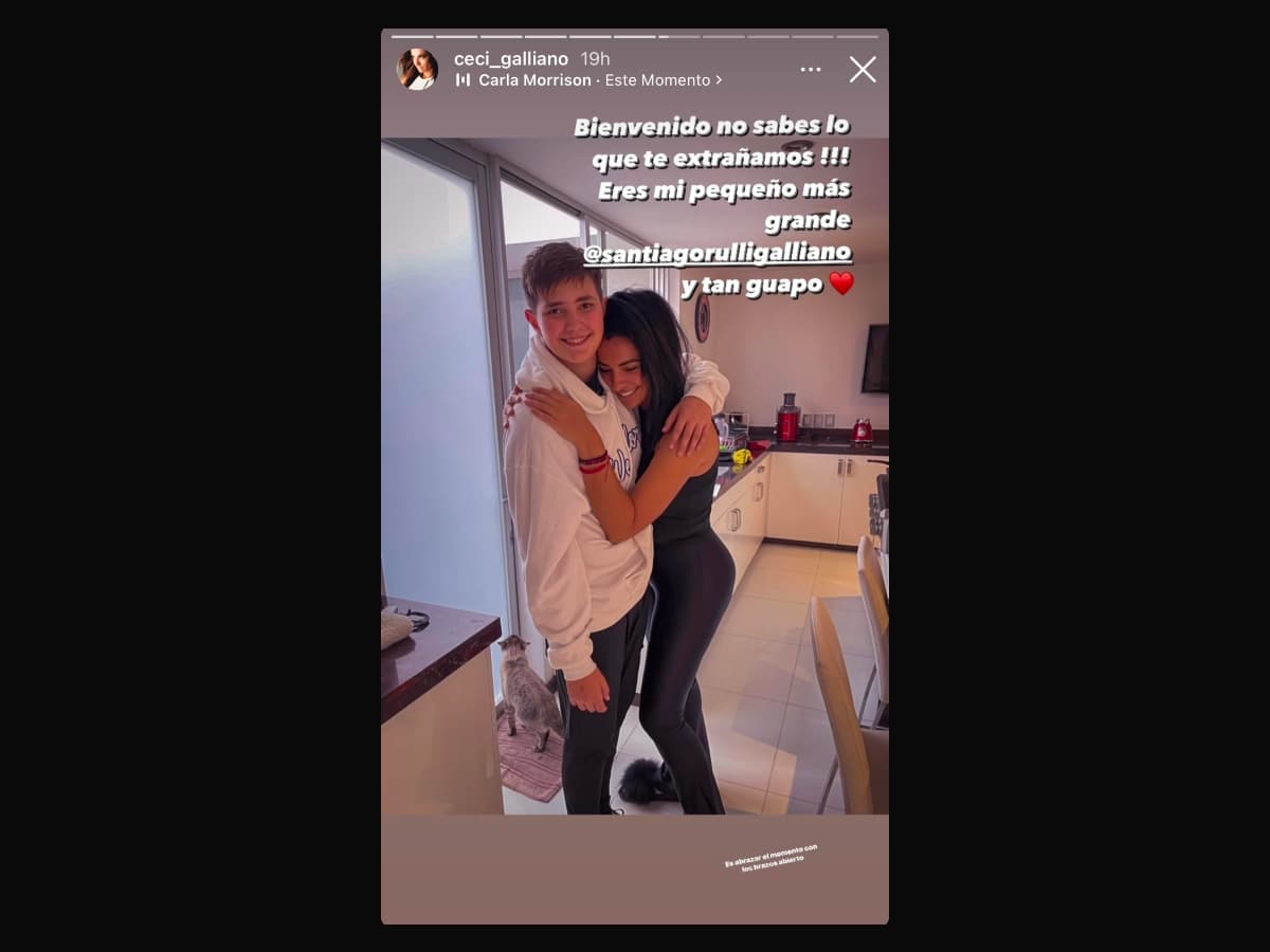 La actriz por fin pudo reunirse con Santiago tras el viaje que realizó con su papá y Angelique Boyer.