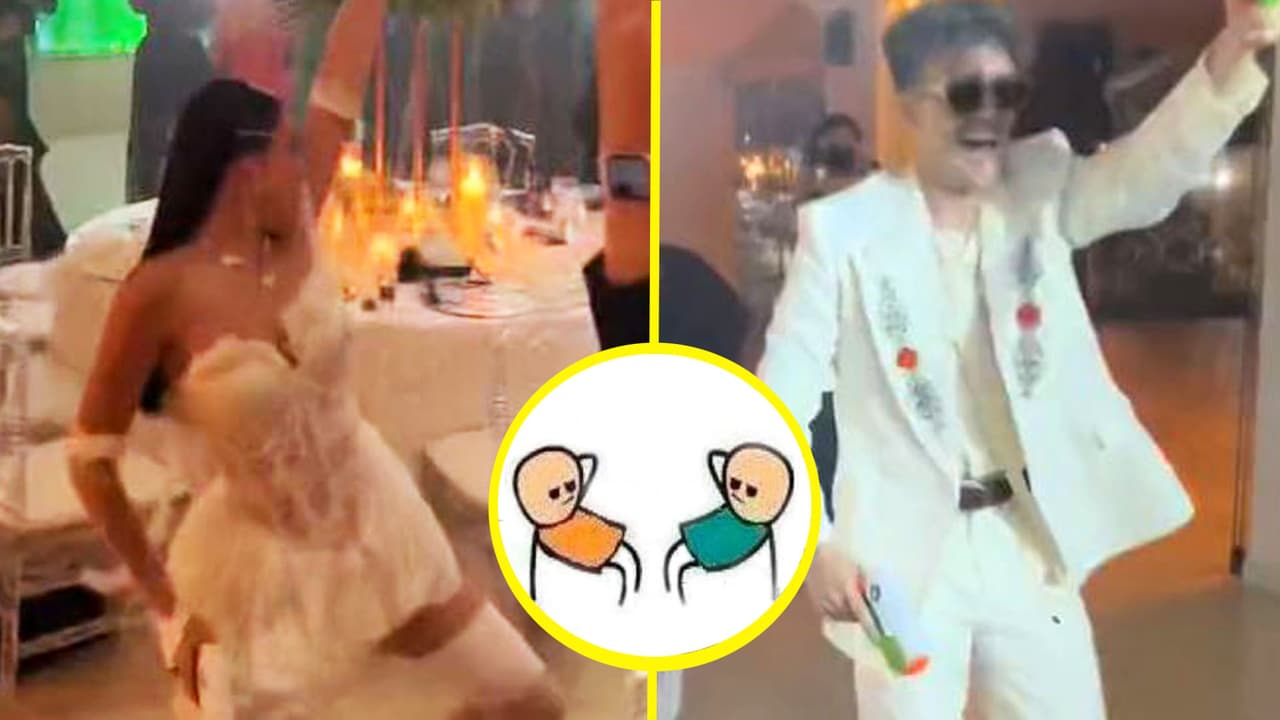 Épico 'perreo intenso' de los novios en una boda causa furor en TikTok: "Así sí quiero casarme"